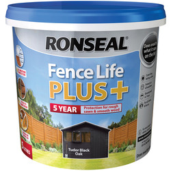 Ronseal / Ronseal Fence Life Plus 5L Tudor Black Oak